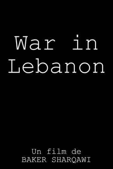 War in Lebanon Poster