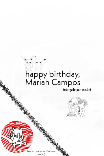 happy birthday, Mariah campos Poster