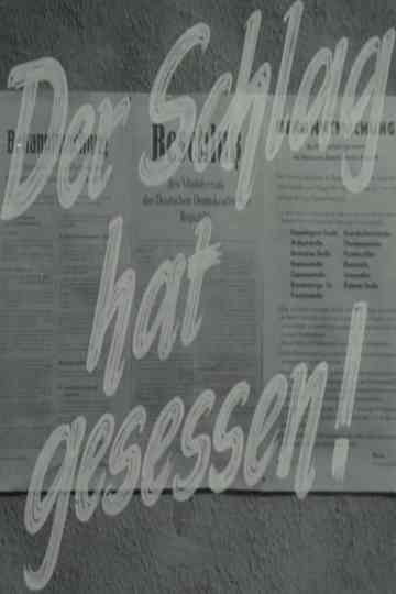 Der Schlag hat gesessen! Poster