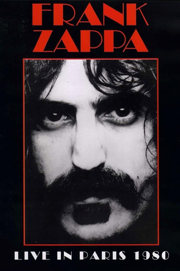 Frank Zappa - Live in Paris 1980 Poster