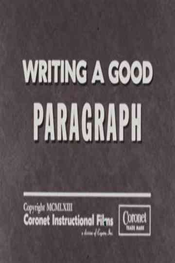 Writing a Good Paragraph Poster