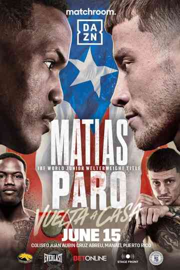 Subriel Matias vs. Liam Paro Poster