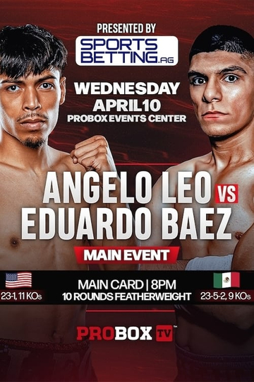 Angelo Leo vs. Eduardo Baez Poster