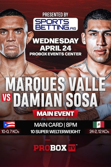 Marques Valle vs. Damian Sosa Poster