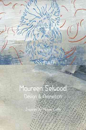 Blue Poodle Chair Poster