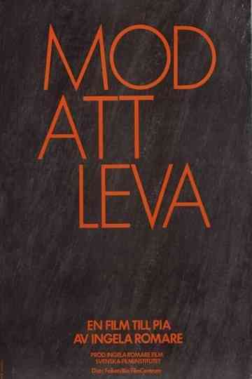 Mod att leva Poster