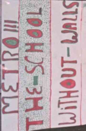 Metro!!! The School Without Walls Poster