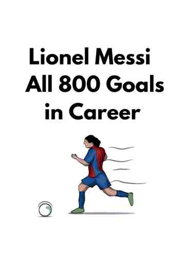 Lionel Messi ● All 800 Goals in Career Poster