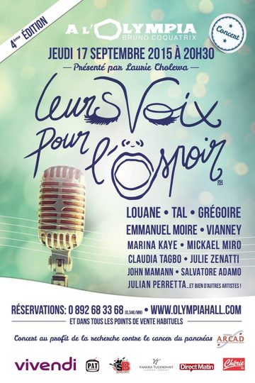 Leurs voix pour l'espoir - 4ème édition Poster