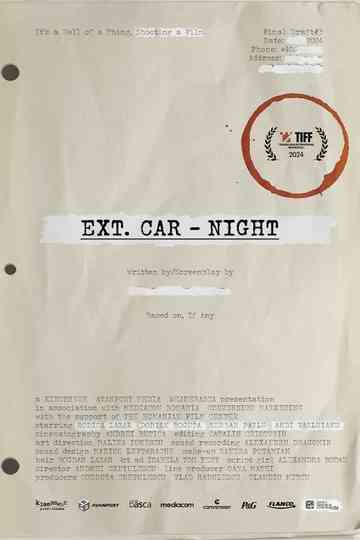 Ext. Car. Night Poster