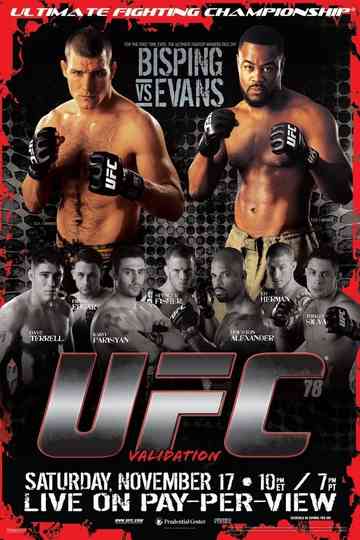 UFC 78 Validation Poster