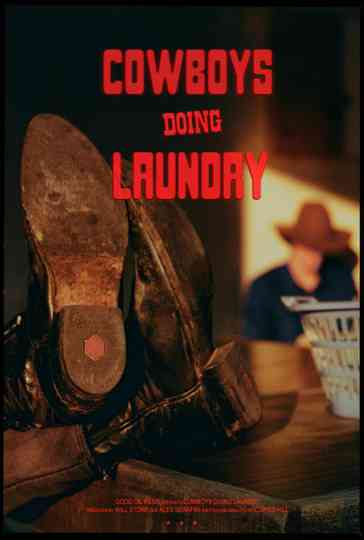 Cowboys Doing Laundry Poster