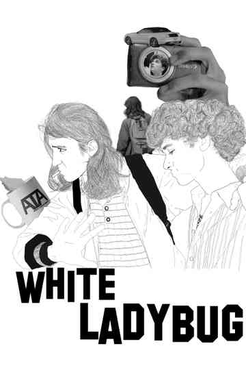 White Ladybug Poster