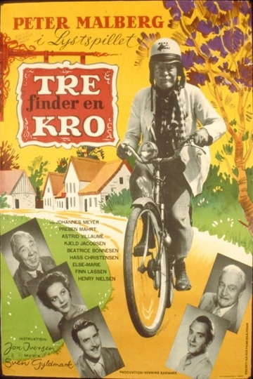 Tre finder en kro Poster