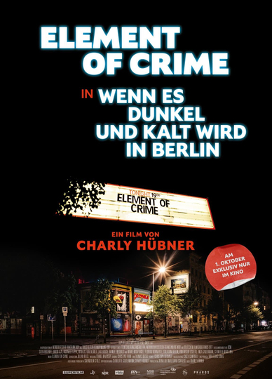 Element of Crime in Wenn es dunkel und kalt wird in Berlin Poster