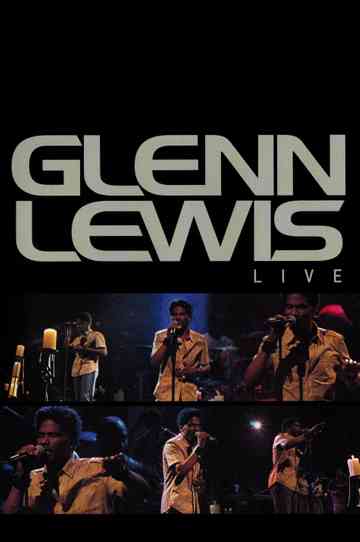 Glenn Lewis Live Poster