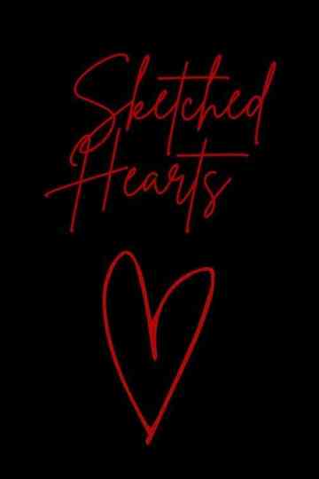 Sketched Hearts Poster