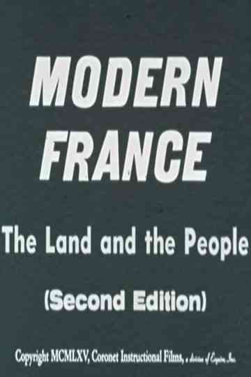 Modern France: The Land and the People (Second Edition) Poster
