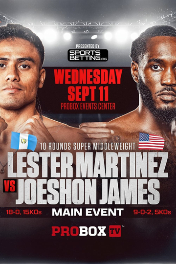 Lester Martinez vs. Joeshon James Poster