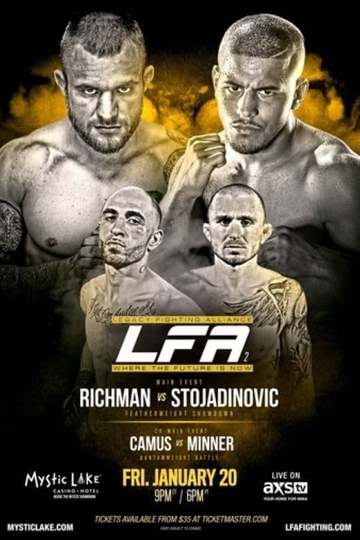 Legacy Fighting Alliance 2: Richman vs. Stojadinovic Poster