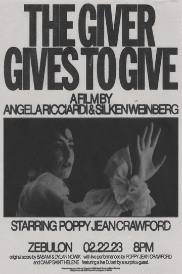 The Giver Gives to Give Poster