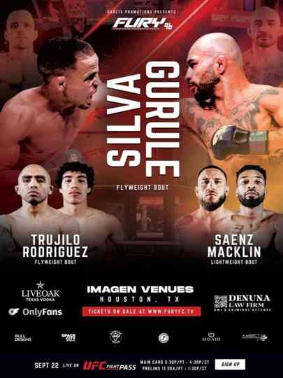 Fury FC 96: Silva vs. Gurule Poster