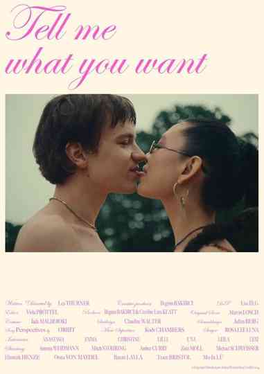 Tell Me What You Want Poster