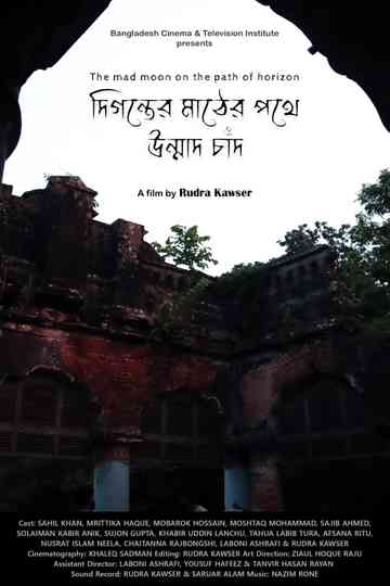 The mad moon on the path of horizon Poster