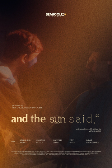 and the sun said Poster