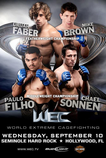 WEC 36 Faber vs Brown Poster