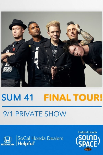 Sum 41 live in the Helpful Honda Sound Space at KROQ, Los Angeles, CA, USA Poster