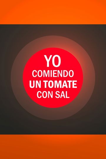 Me eating a tomatoe with salt