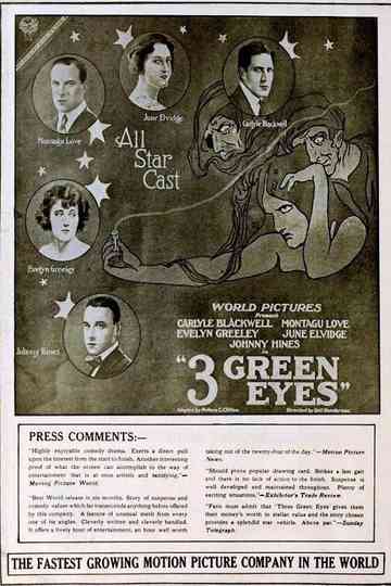 Three Green Eyes Poster