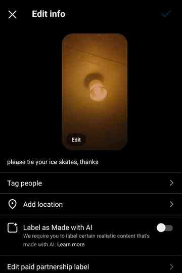 please tie your ice skates, thanks Poster