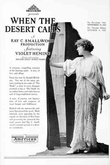 When the Desert Calls Poster