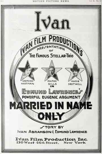 Married in Name Only Poster
