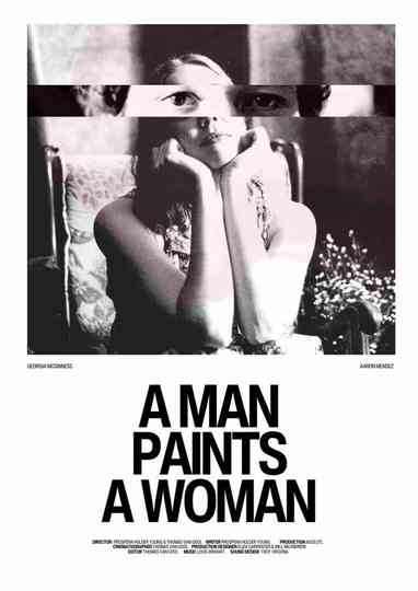 A Man Paints A Woman Poster