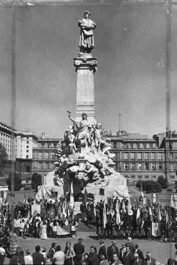 El monumento a Cristóbal Colón Poster