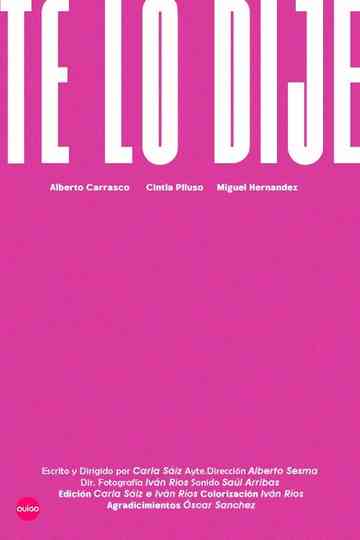 Te Lo Dije poster