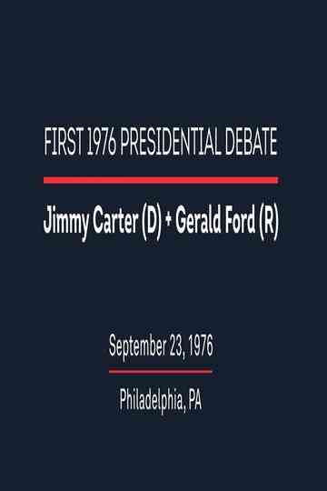 1976 First Presidential Debate Poster