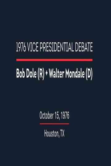 1976 Vice Presidential Debate Poster