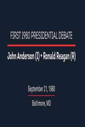 1980 First Presidential Debate Poster
