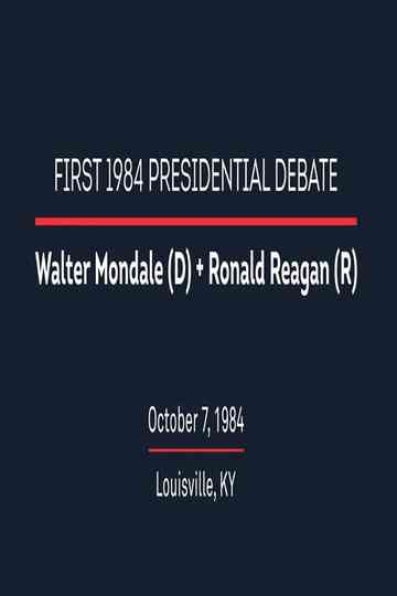 1984 First Presidential Debate Poster