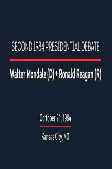 1984 Second Presidential Debate Poster