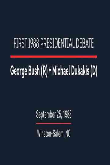 1988 First Presidential Debate Poster