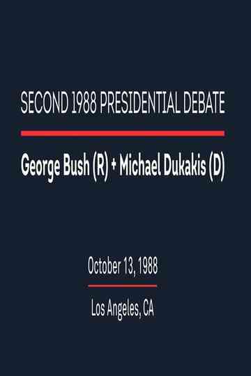 1988 Second Presidential Debate Poster