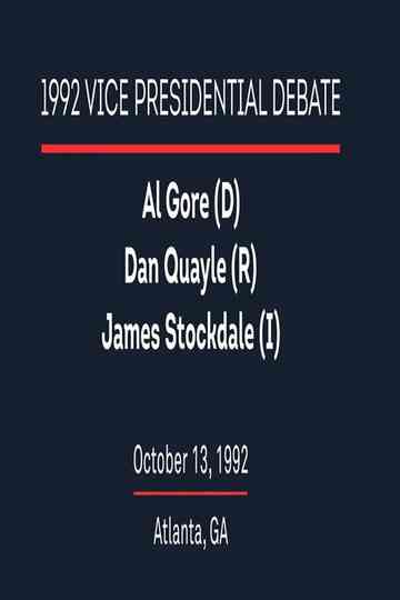 1992 Vice Presidential Debate Poster