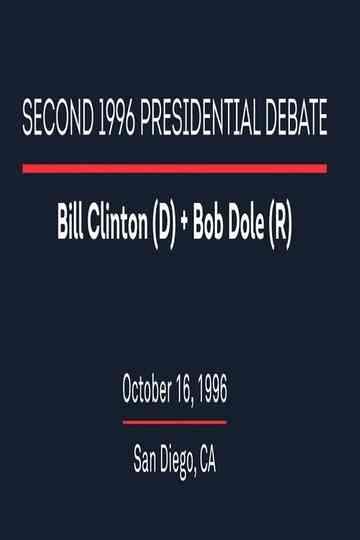 1996 Second Presidential Debate Poster