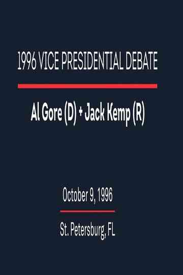 1996 Vice Presidential Debate Poster