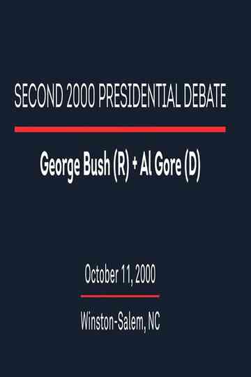 2000 Second Presidential Debate Poster
